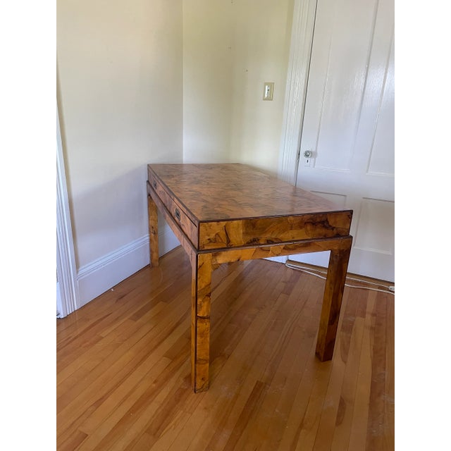 Early 20th Century Vintage Olive Wood Italian Desk For Sale - Image 4 of 12