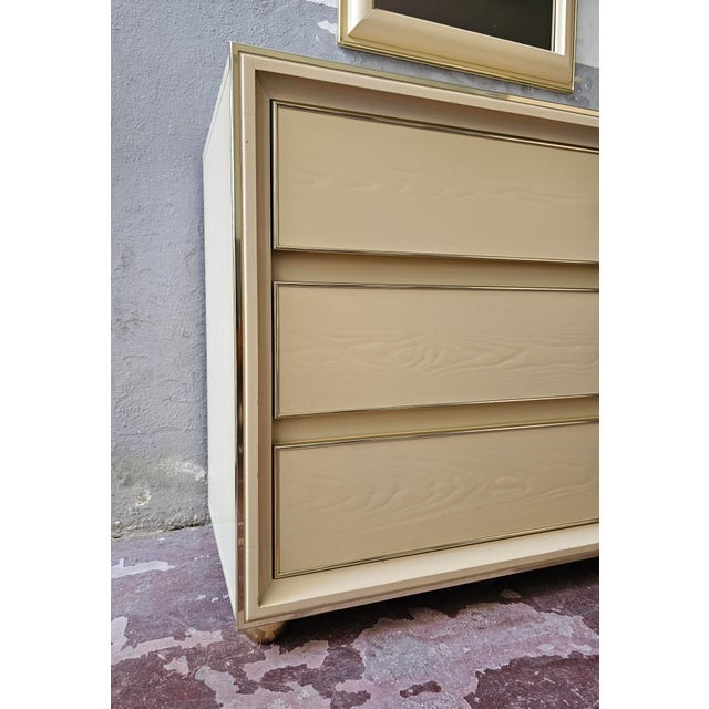 Postmodern Italian Chest of Drawers with Mirror, 1970s, Set of 2 For Sale - Image 3 of 10