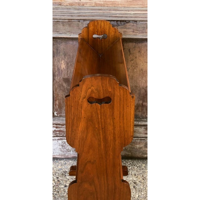 English Library Bookstand of Walnut from the Edwardian Era For Sale - Image 4 of 13