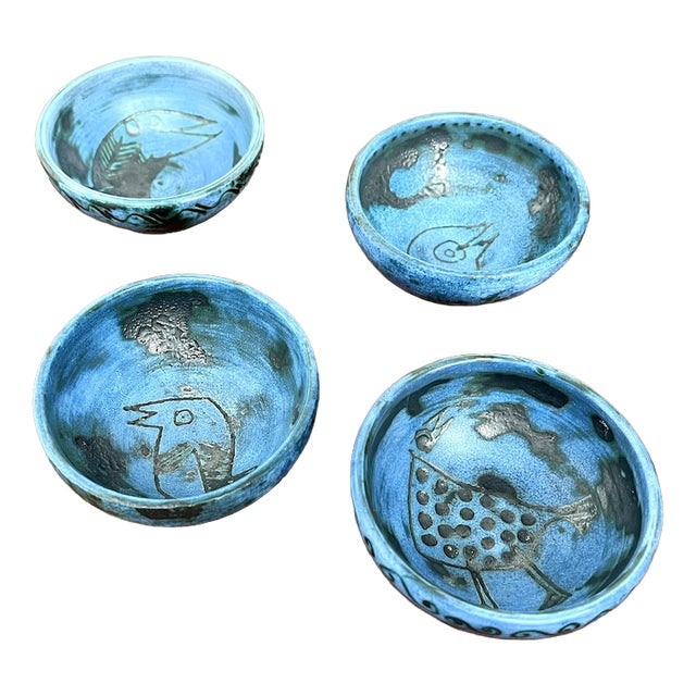Earthenware Bowls from Jacques Blin, 1960s, Set of 4 For Sale