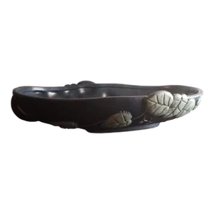 1980s Roseville Dual Handle Oval Bowl