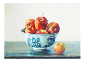 Still Life with Apples - Original Oil on Canvas by Zhang Wei Guang - 2000 2000