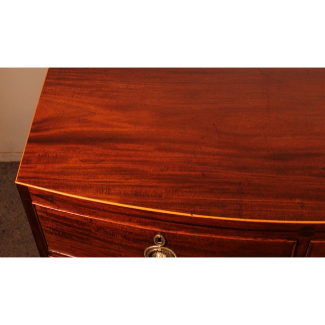 Wood Regency Bombé Commode, 1800s For Sale - Image 7 of 14