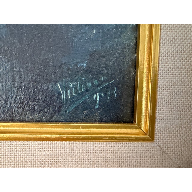 Traditional Antique Puerto Rican Tonalist Landscape Painting by José López De Victoria (1869–1930), Oil on Board, Framed For Sale - Image 3 of 14