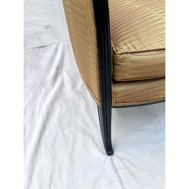 Textile Pair of French Art Deco Bergere Chairs in the Style of Paul Follot For Sale - Image 7 of 12