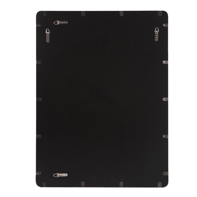 Metal Steele Black Mirror For Sale - Image 7 of 9