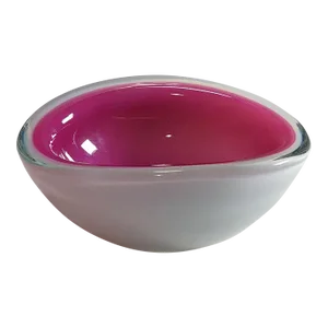 Archimede Seguso "Alabastro" Art Glass Bowl, Murano Italy Ca. 1958