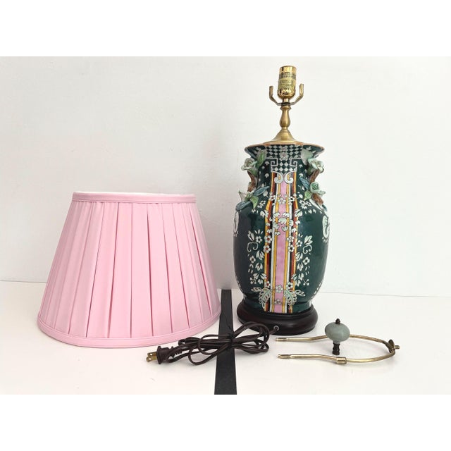 1970s Gucci Style Ceramic Jar Lamp by Bradburn Gallery & Shade For Sale - Image 18 of 18