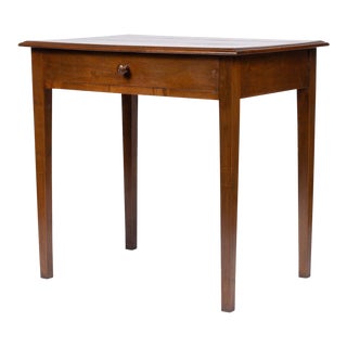 French Walnut One Drawer Table, 1800's For Sale