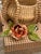 Shabby Chic Vintage Tole Rose For Sale - Image 3 of 8