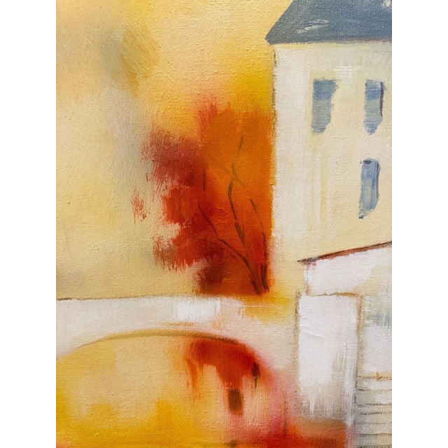 1980s Jarvis Contemporary Cityscape Oil Painting For Sale In Chicago - Image 6 of 12