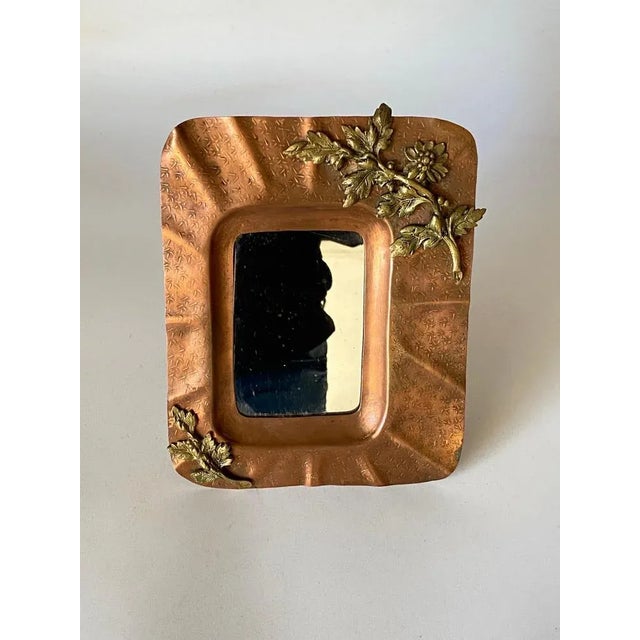 Art Nouveau Table Mirror in Coope, Austia, 1900s For Sale - Image 9 of 11