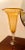 Glass 1990s Murano Style Glass Fluted Pedestal Style Dramatic Taper Tulip Vase, Made in Italy For Sale - Image 7 of 9