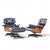 Mid-Century Modern Charles and Ray Eames for Herman Miller Mid Century Eames Walnut Lounge Chairs - Pair With Ottoman For Sale - Image 3 of 13