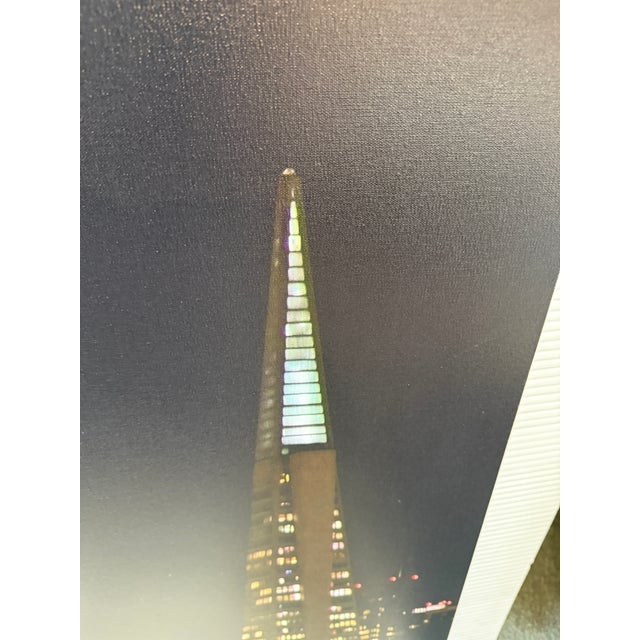 Textile San Francisco Transamerica + Bay Bridge Stretch Canvas Photograph For Sale - Image 7 of 12