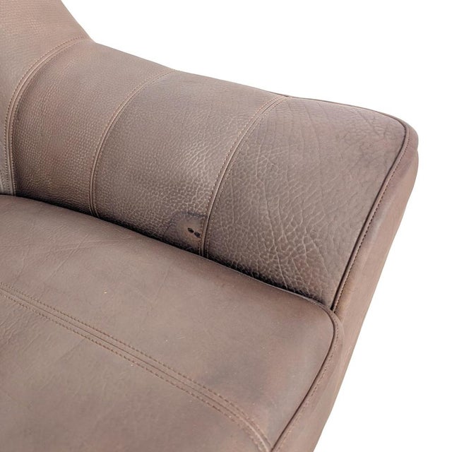 Brown Vintage DS44 Two-Seater Sofa in Buffalo Leather from de Sede For Sale - Image 8 of 10