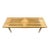 Mid 20th Century Rectangular Wood Slatted Coffee Table with Diamond Design For Sale