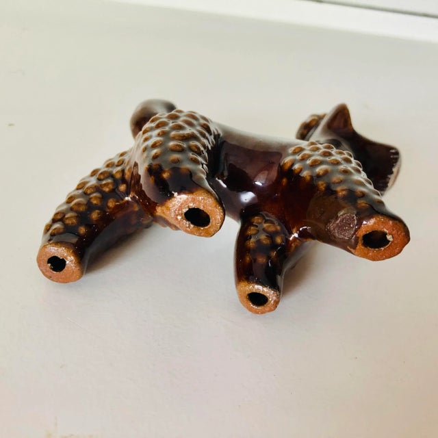 1950s Vintage Ceramic Poodle Dog Figurine For Sale - Image 5 of 6