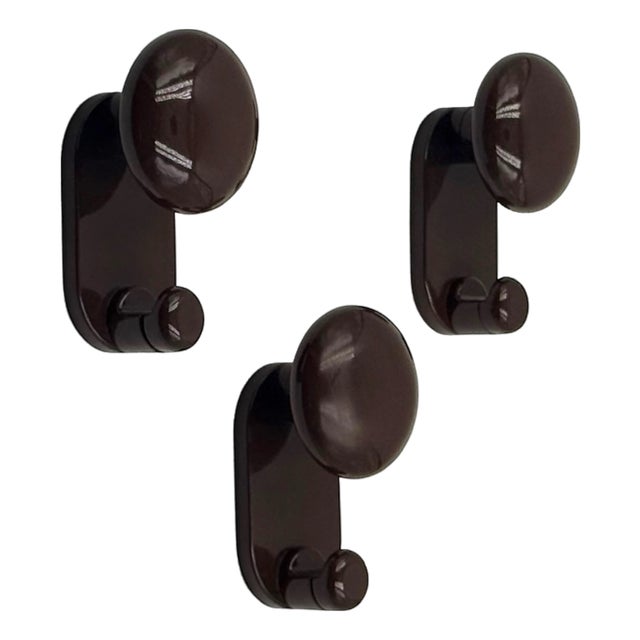 Vintage Wall Hooks by Carlo Bartoli for Con, Italy, 1970s, Set of 3 For Sale