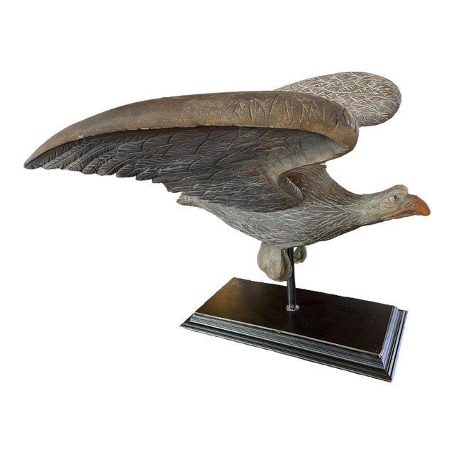 Carved Spread Wing Eagle Sculpture, Early 20th Century For Sale