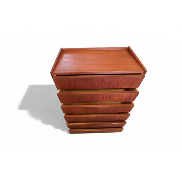 1970s Danish Teak Chest of 6 Drawers, 1960s For Sale - Image 5 of 11