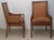 Palecek Hollywood Regency Style Double Cane Upholstered Armchairs For Sale - Image 16 of 18