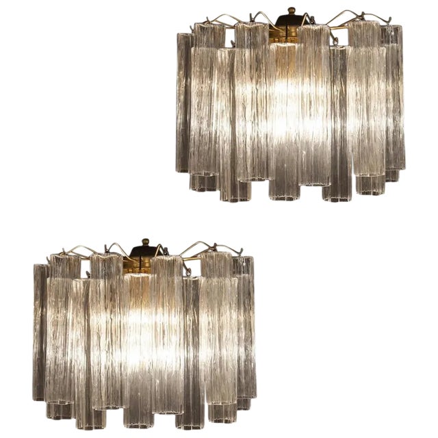 Murano Glass Tronchi Sconce, 1970s For Sale