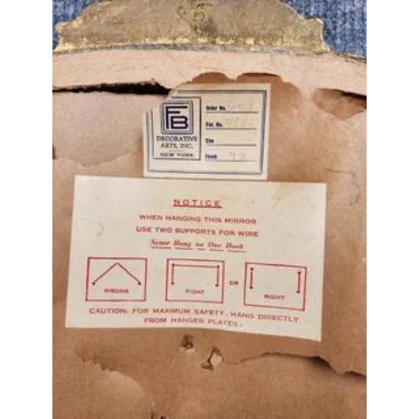 Vintage Carved Giltwood Mirror by Friedman Brothers Decorative Arts Inc. For Sale In Washington DC - Image 6 of 8