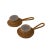 This is a pair of Asian handmade rattan Loose Tea Strainers. Dimensions: dia 3" x length 5.75" x thickness 1.25" Origin:...