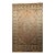 Persian Tabriz Rug, Hand-Knotted Wool & Silk, Floral Design Taupe & Pale Green, 7x10 For Sale