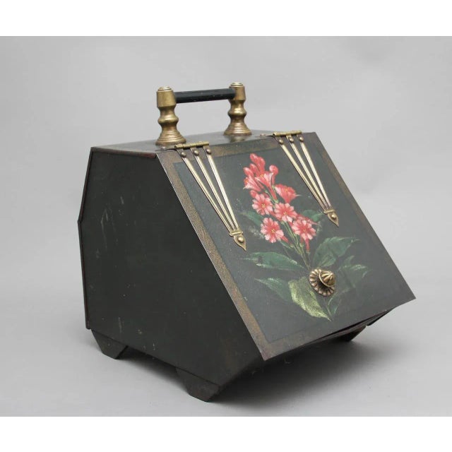 19th Century Metal Coal Box For Sale - Image 11 of 11