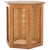Tan Danez Hexagon Cane Accent Table in Natural / Natural For Sale - Image 8 of 9