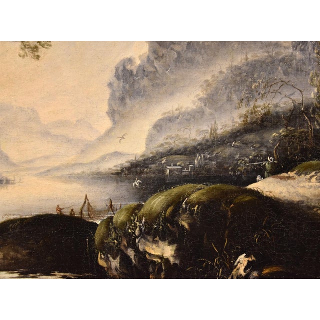 Hans De Jode, Winter Landscape, 1650, Oil on Canvas, in Good conditions. Designed before 1890 This piece is attributed to...