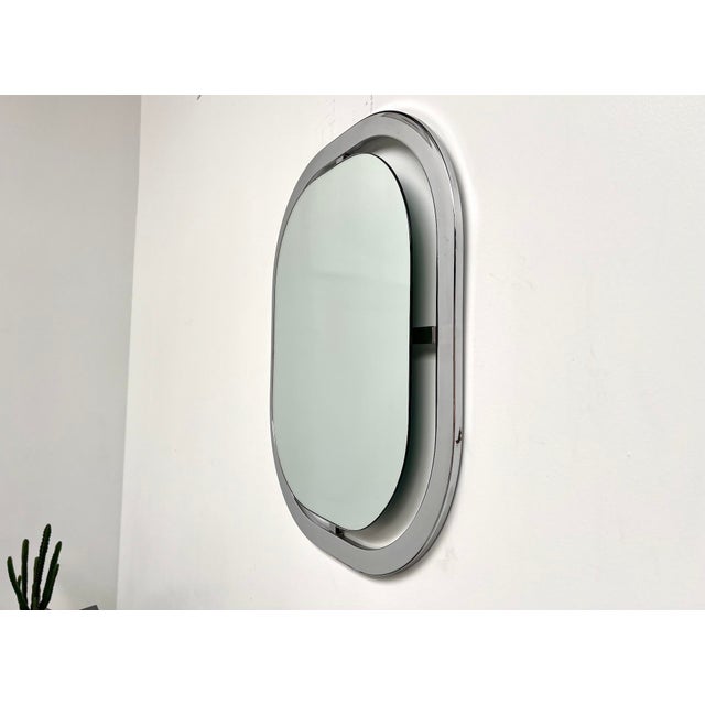 Bauhaus Mirror in Chrome Steel, 1950s For Sale - Image 6 of 17