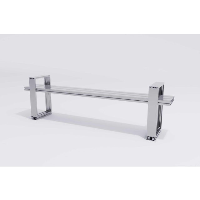 Not Yet Made - Made To Order Sao Paulo Bench from Aluminium Exchange For Sale - Image 5 of 5