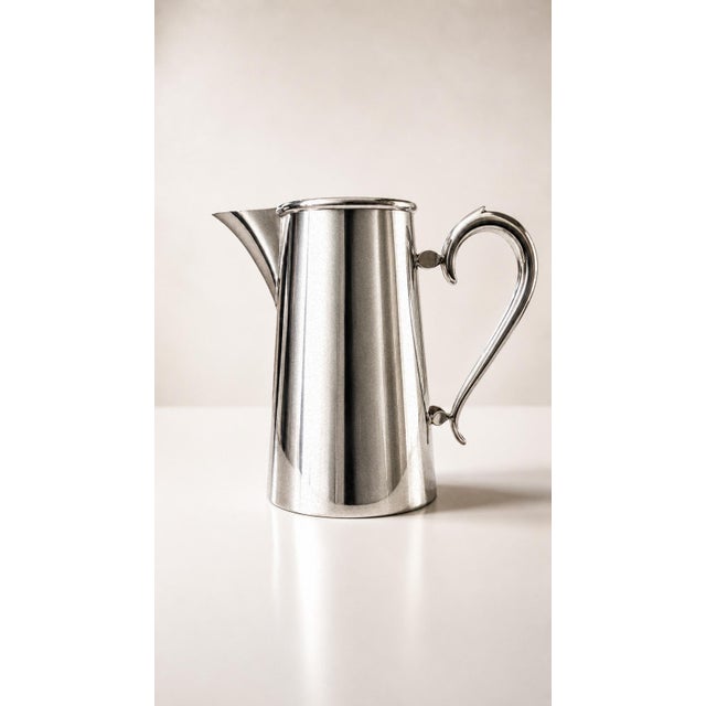 Vintage Silver-Plated Metal Pitcher, 1920, in Good conditions. Designed 1920 to 1949