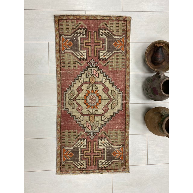 1950s Anatolian Kurdish Wool Carpet For Sale - Image 5 of 6