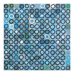 169 Circles - Abstract Geometric Painting Original Artwork by Brandon Neher