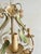 Hollywood Regency Vintage Painted Tole Floral Chandelier, 1950s For Sale - Image 3 of 10