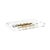 Illustration Leopard Seeing Double White Acrylic Rectangle Decorative Tray, Small For Sale - Image 3 of 9