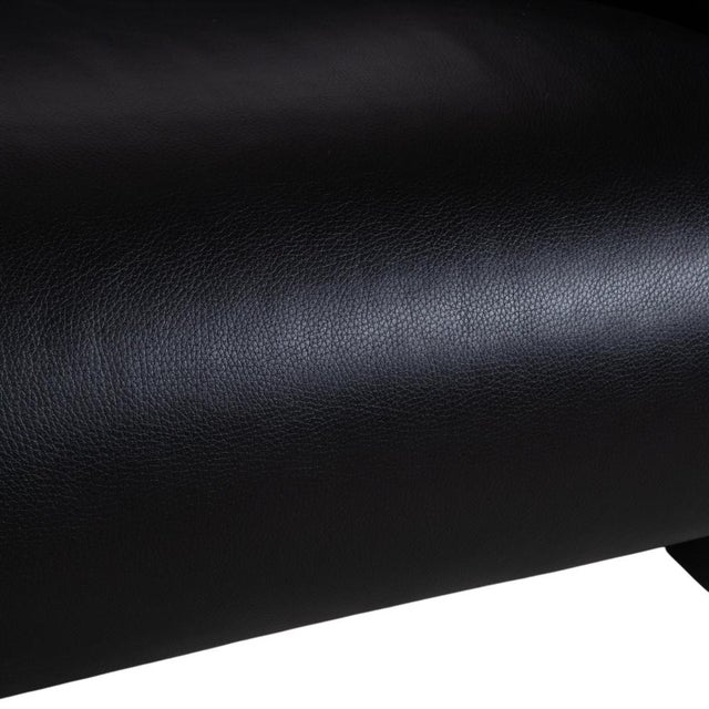 Sumo Leather Two-Seater Black Sofa by Brühl For Sale - Image 4 of 13