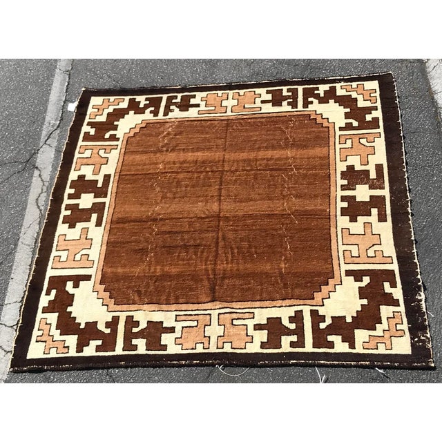 It’s absolutely gorgeous, simple , primitive ,with high quality of llamas wool . It’s circa 1900s and older. It has been...