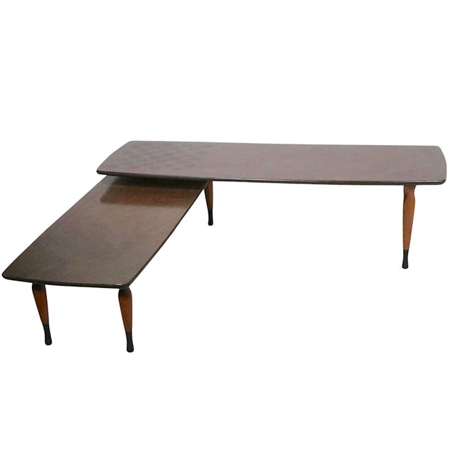 Mid-Century Modern Mid Century Scissor Form Coffee Table For Sale - Image 3 of 10
