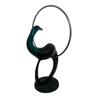 Colin Webster Watson, Large Bronze Modernist Biomorphic Sculpture Abstract Bird Colin Webster Watson For Sale