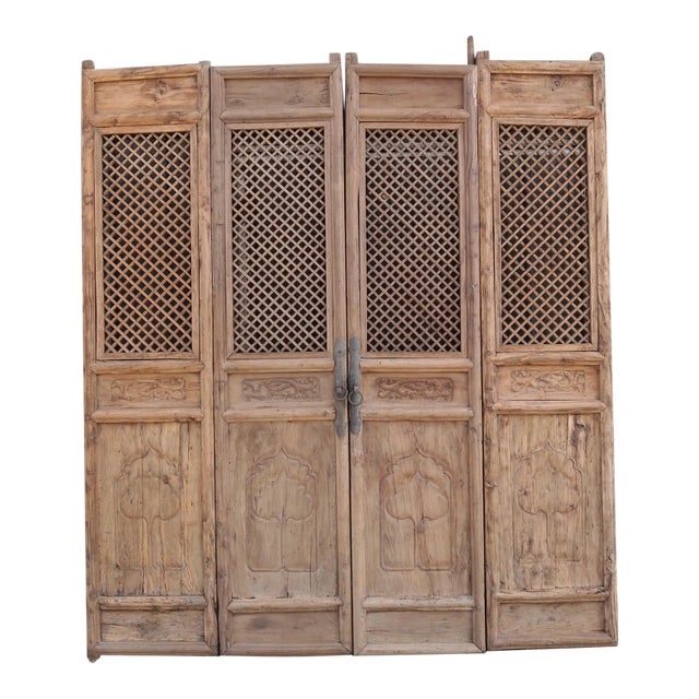 4 Early 19 Century Antique Chinese Screen Doors For Sale