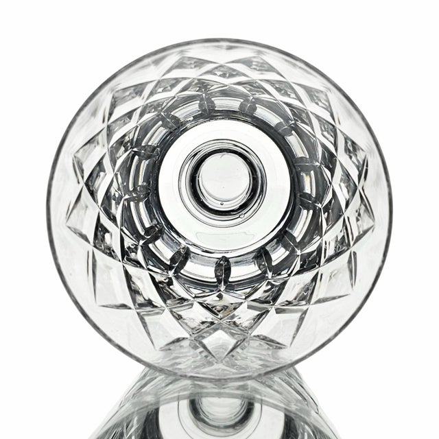 Late 20th Century Webb Corbett Wec2 English Lead Crystal Water Goblets Set of 8 For Sale - Image 10 of 11