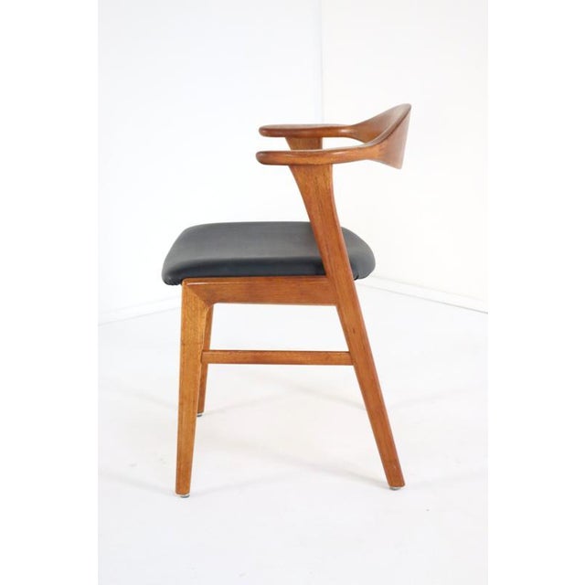 Wood Desk Chairs Model 49 attributed to Erik Kirkegaard for for Høng Stolefabrik, 1960s, Set of 4 For Sale - Image 7 of 16