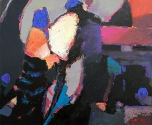 Ali Shamsi, Figures, 2008, Oil on Canvas