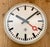 Grey Industrial Wall Clock from TN, 1960s For Sale - Image 9 of 18