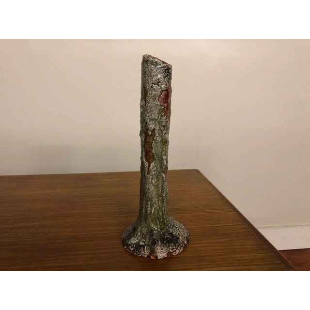 Shino Glazed Tall Ceramic Vase For Sale - Image 13 of 13